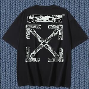 Off-white Men's Black Short Sleeve T-Shirt